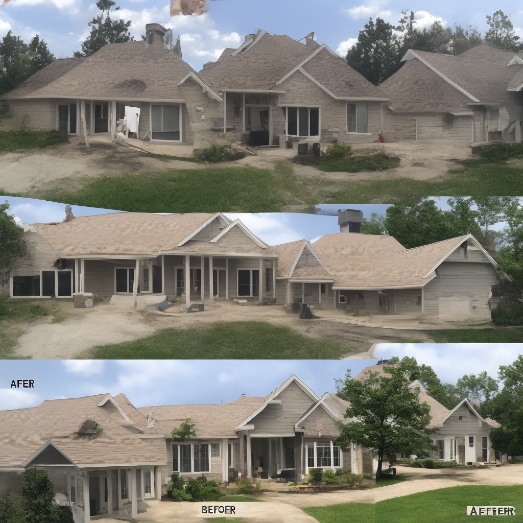 Detailed skylight installation project with before-and-after comparison